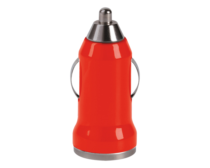 CARGADOR USB PARA AUTO MINIPLUK CUSB3252 ROJO