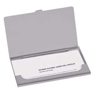 TARJETERO DE ALUMINIO LINUX PTA12 PLATEADO