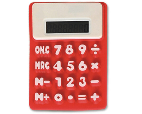 CALCULADORA SILICON RC04 ROJO