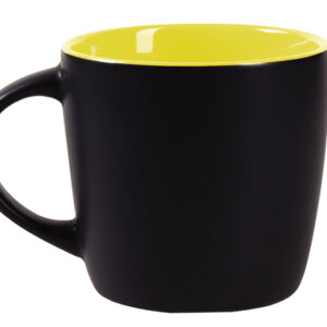 TAZA BICOLOR MATE 11 OZ LUCIANA TL099 AMARILLO